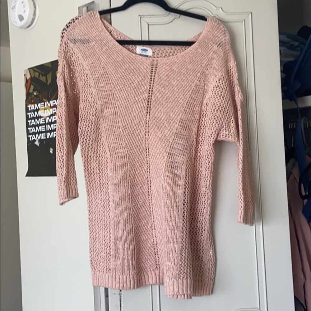 Peachy Pink Knit Sweater